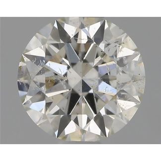 0.70 Carat Round H SI2 EX IGI Natural Diamond