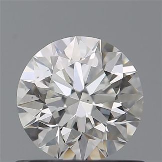 0.59 Carat Round G VS1 EX GIA Natural Diamond