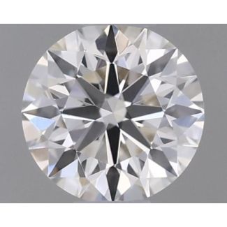 0.19 Carat Round H VVS1 EX GIA Natural Diamond