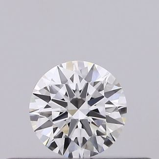 0.18 Carat Round E VVS2 EX VG GIA Natural Diamond