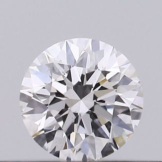 0.19 Carat Round F SI1 EX GIA Natural Diamond