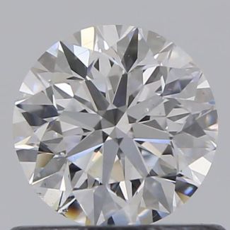 0.61 Carat Round D SI1 VG EX GIA Natural Diamond