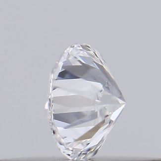 0.18 Carat Round D VVS2 EX GIA Natural Diamond