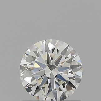 0.62 Carat Round G VVS2 EX GIA Natural Diamond