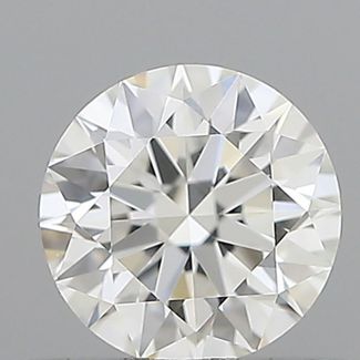 0.41 Carat Round G VVS2 EX GIA Natural Diamond