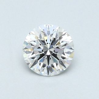 0.51 Carat Round E VS1 EX VG GIA Natural Diamond