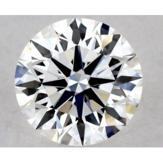 0.5 Carat Round E VVS2 EX GIA Natural Diamond