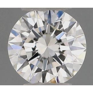 0.50 Carat Round G VVS2 EX HRD Natural Diamond