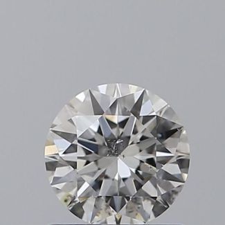 0.7 Carat Round H SI2 EX GIA Natural Diamond