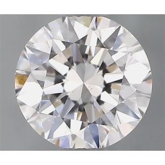 0.70 Carat Round D VS2 EX GIA Natural Diamond