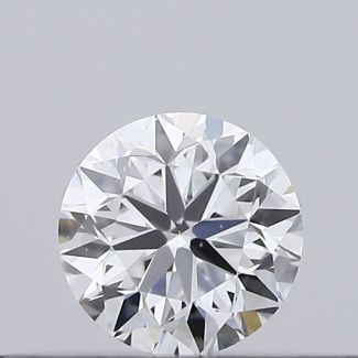 0.18 Carat Round D VVS2 VG GIA Natural Diamond