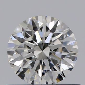 0.55 Carat Round F VVS2 EX GIA Natural Diamond