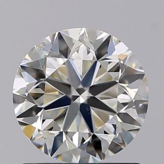 1.00 Carat Round J SI1 VG EX GIA Natural Diamond