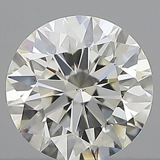 0.40 Carat Round H SI1 EX IGI Natural Diamond