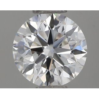 0.46 Carat Round H VS2 EX VG GIA Natural Diamond