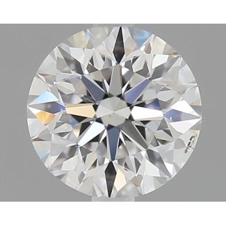 0.7 Carat Round F SI1 EX GIA Natural Diamond