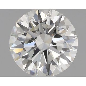 0.55 Carat Round H VVS2 EX GIA Natural Diamond