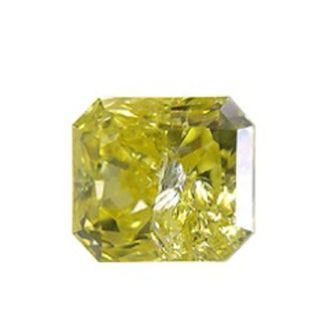 1.15 Carat Radiant Fancy Vivid Yellow - GD GIA Natural Diamond