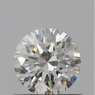 0.50 Carat Round H VVS1 EX IGI Natural Diamond