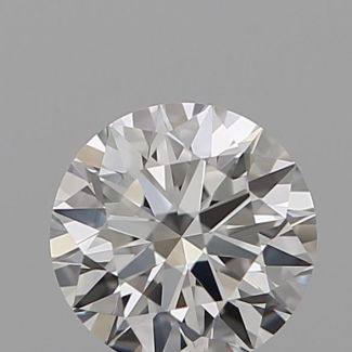 0.42 Carat Round F VVS2 EX GIA Natural Diamond