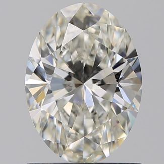 0.91 Carat Oval H VVS2 - EX GIA Natural Diamond