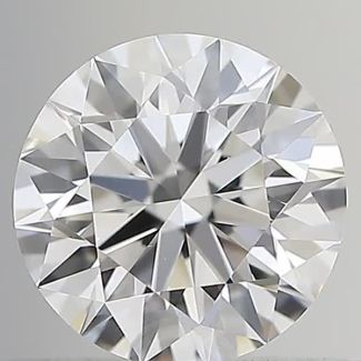 0.57 Carat Round E VVS2 EX GIA Natural Diamond