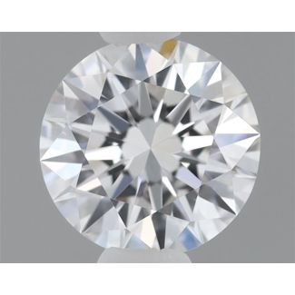 0.35 Carat Round D VVS2 EX GIA Natural Diamond