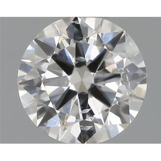 0.50 Carat Round G SI2 EX IGI Natural Diamond