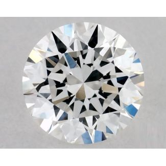 0.5 Carat Round F VVS2 EX GIA Natural Diamond