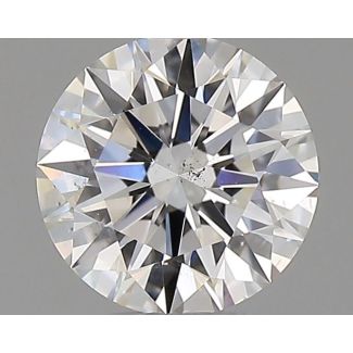 0.58 Carat Round F SI1 EX GIA Natural Diamond