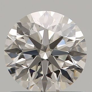 0.90 Carat Round H VVS2 EX GIA Natural Diamond