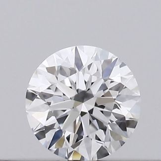 0.16 Carat Round D VVS1 EX GIA Natural Diamond