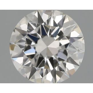 0.6 Carat Round H VVS2 EX GIA Natural Diamond