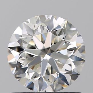 0.90 Carat Round H VVS2 VG EX GIA Natural Diamond