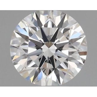 0.37 Carat Round F IF EX GIA Natural Diamond