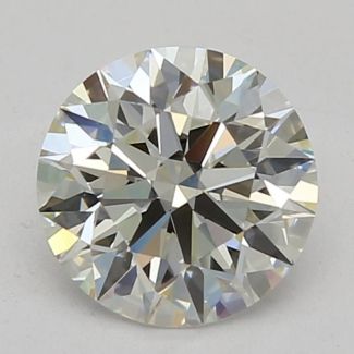 0.70 Carat Round H VVS2 EX GIA Natural Diamond