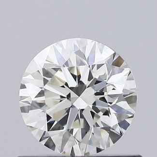 0.63 Carat Round F VVS2 EX GIA Natural Diamond