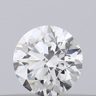 0.18 Carat Round H SI2 EX VG GIA Natural Diamond