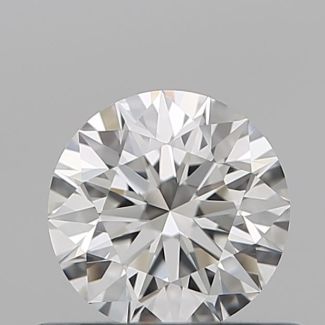 0.51 Carat Round F VVS1 EX GIA Natural Diamond