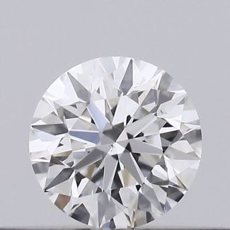 0.22 Carat Round F VS2 EX GIA Natural Diamond