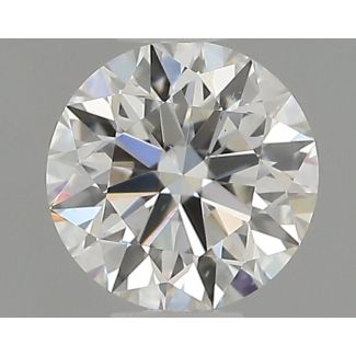 0.5 Carat Round H VS2 EX GIA Natural Diamond