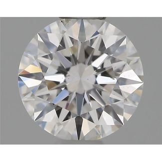 0.50 Carat Round F SI2 EX GIA Natural Diamond