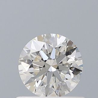 0.54 Carat Round H VVS2 EX GIA Natural Diamond