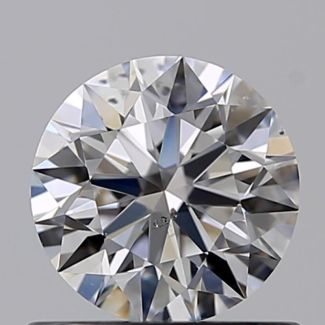 0.61 Carat Round D SI1 EX GIA Natural Diamond