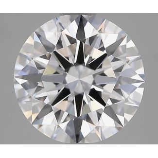 3.13 Carat Round D VS2 EX GIA Natural Diamond