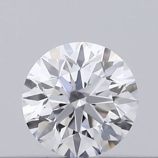 0.18 Carat Round D VVS2 EX VG GIA Natural Diamond