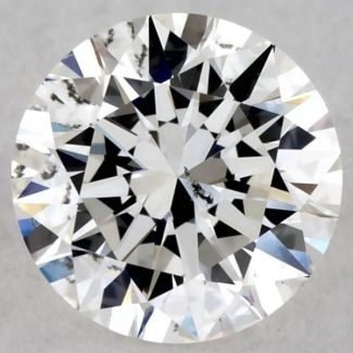 0.41 Carat Round H SI2 EX GIA Natural Diamond