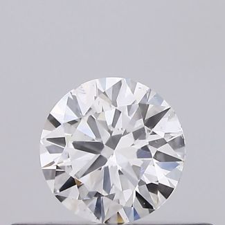 0.23 Carat Round F SI1 EX GIA Natural Diamond