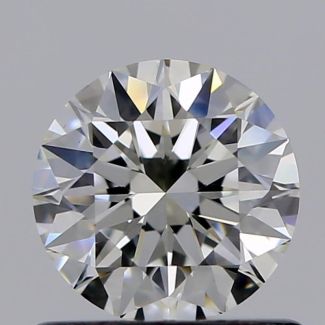 0.62 Carat Round I VVS2 EX GIA Natural Diamond