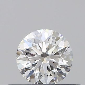 0.36 Carat Round E VVS2 EX GIA Natural Diamond